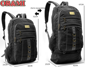 ZAINO MILITARE GRANDE 40L 60L TELA TESSUTO MULTITASCHE CAMPEGGIO VIAGGI TREKKING