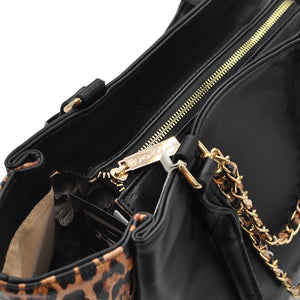 Borsa firmata B. Cavalli italia donna originale FANTASIA leopardata maculata