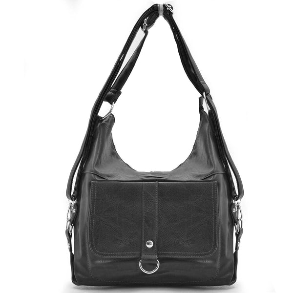 Borsa zaino 2in1 coveri pelle morbida shopping casual passeggio zip casual