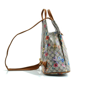 Gyoiamea 2in1 zaino borsa trasformabile donna sacco zainetto fantasia fiori