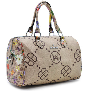 Borsa B. Cavalli bauletto fantasia fiori firmata baule spalla tracolla donna