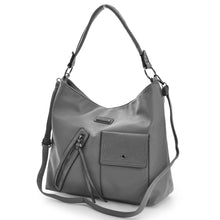 Carica l&#39;immagine nel visualizzatore di Gallery, CHARRO borsa firmata originale donna sacco hobo pelle grande cerniera zip tasche