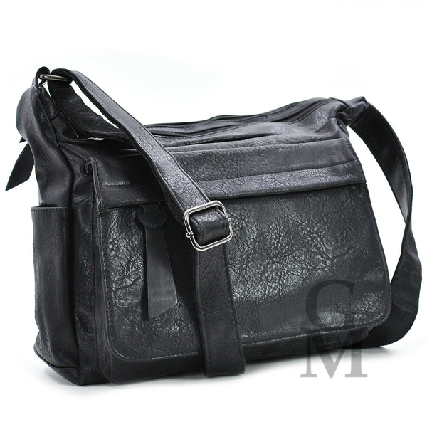 Gyoiamea Borsa originale tracolla messenger donna nera vintage tasche moda nuova