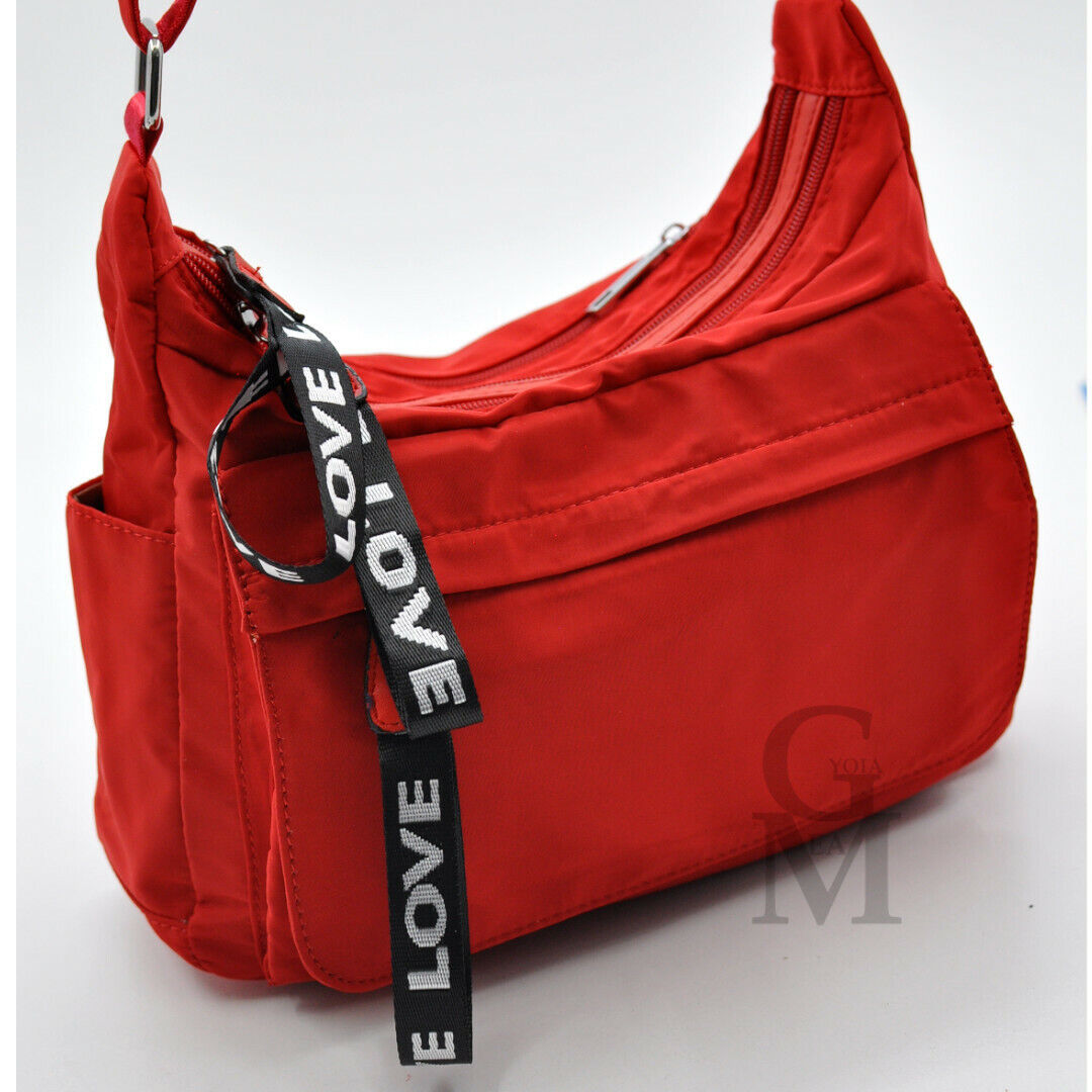 Borsa donna nuova sportiva passeggio nylon impermeabile tracolla postina casual