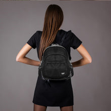 Carica l&#39;immagine nel visualizzatore di Gallery, 2in1 originale zaino borsa COVERI nero nuovo donna zainetto casual pelle nuovo