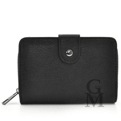 Portafoglio GM donna vintage moda pelle piccola  porta carte documenti cerniera