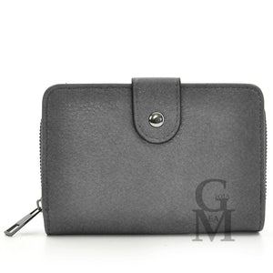 Portafoglio GM donna vintage moda pelle piccola  porta carte documenti cerniera