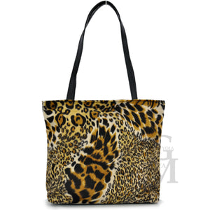 Borsa GRANDE shopping pelo pelliccia moda casual fantasia leopardata maculata