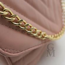 Carica l&#39;immagine nel visualizzatore di Gallery, Borsa donna trapuntata piccola + portamonete catena oro passeggio elegante nuova