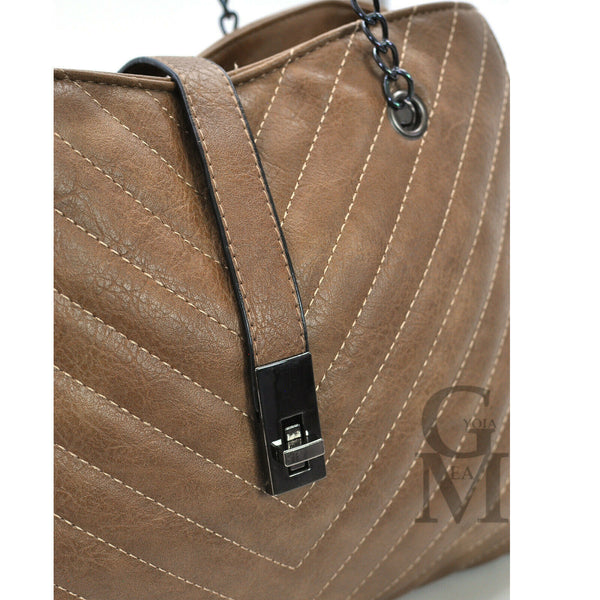 GM borsa donna tote pelle trapuntata donna spalla bauletto manici catena spalla