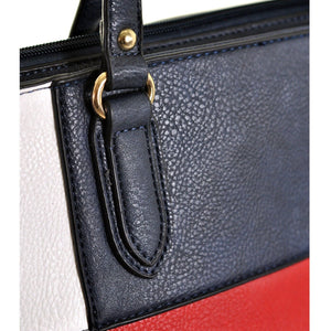 Borsa donna gyoiamea fantasia spalla pelle shopping multicolore tracolla grande