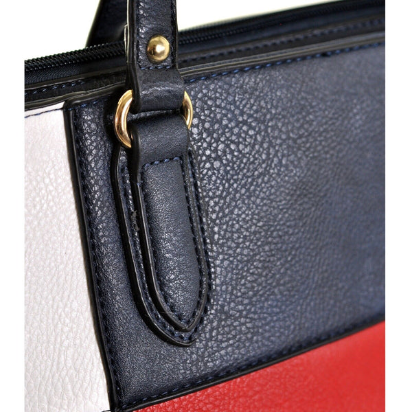 Borsa donna gyoiamea fantasia spalla pelle shopping multicolore tracolla grande