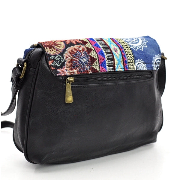 Gyoiamea Borsa jeans denim artigianale tracolla messenger donna vintage jeansata