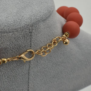 Parure Collana e bracciale girocollo perle pietre dure gioiello nuovo bijoux