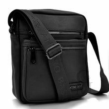 Carica l&#39;immagine nel visualizzatore di Gallery, A. Basile ITALIA borsello 5 tasche zip comodo grande uomo pelle tracolla marrone