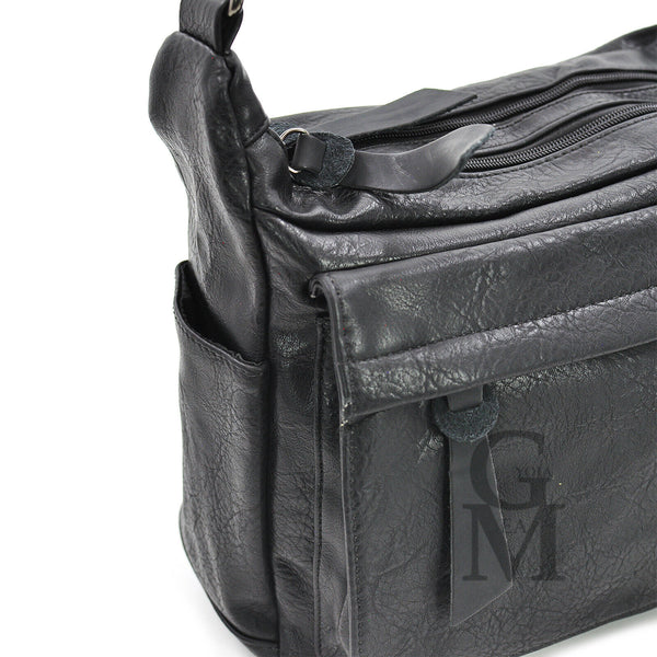 Gyoiamea Borsa originale tracolla messenger donna nera vintage tasche moda nuova