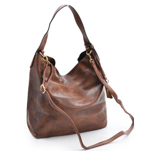 Gyoiamea borsa donna sacco hobo pelle grande zip spalla manico grande secchio