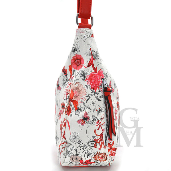 GM Borsa donna colorata fiori tracolla fiorata elegante passeggio postina nuova