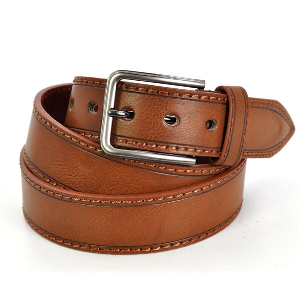 Cintura Cinta Uomo 3,8cm foderata Pelle Casual vintage Accorciabile marrone nera