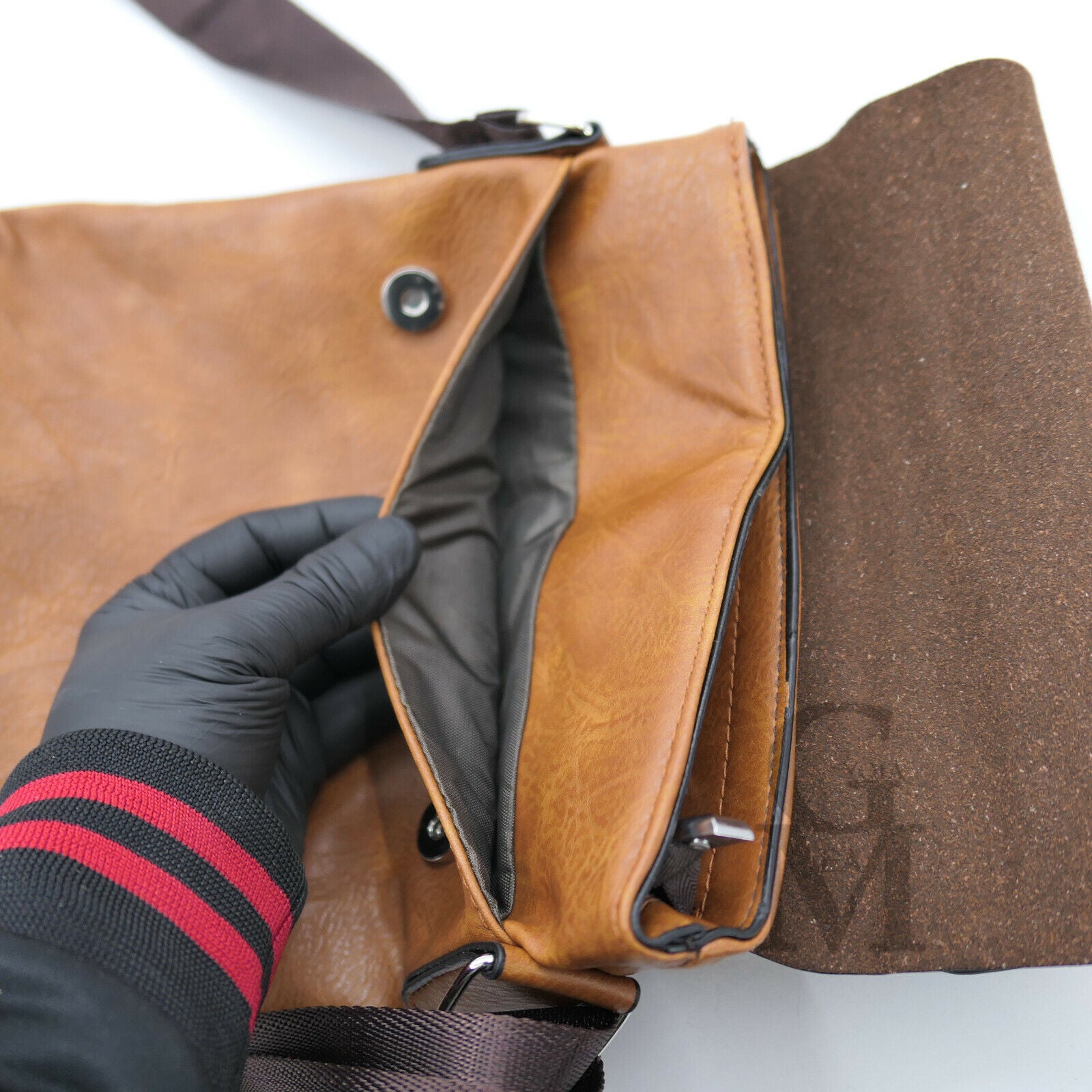 Gyoiamea borsello nuovo uomo vintage pelle tracolla spalla marrone gra