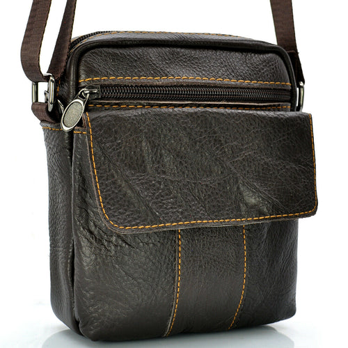Borsello Uomo Vintage vera pelle Tracolla NERA MARRONE grande piccola ELEGANTE