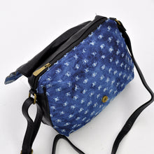 Carica l&#39;immagine nel visualizzatore di Gallery, Gyoiamea Borsa jeans denim artigianale tracolla messenger donna vintage jeansata