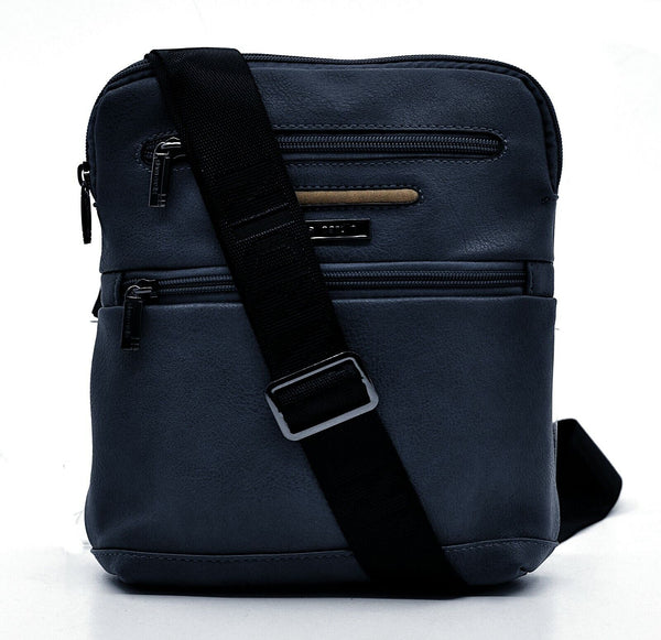 Tracolla Uomo Pierre Cardin Borsa Borsello in Pelle Nero Marrone slim sottile