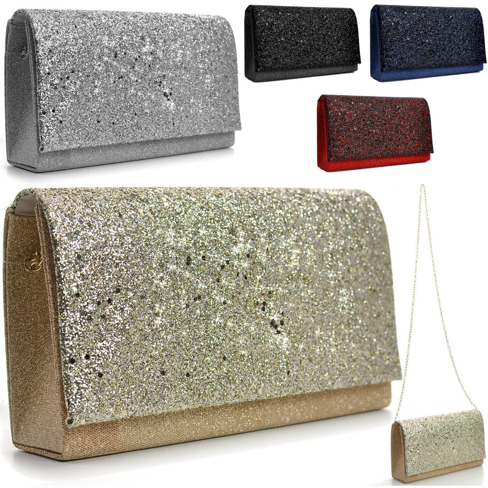 Pochette Donna UBORSE Con Strass - Borsetta Elegante Per Serate E Matrimoni - Foto 6