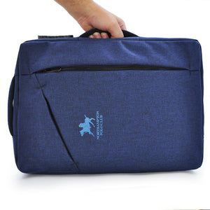 Zaino POLO CLUB 24H Convertibile 2in1 Borsa cartella Viaggi Lavoro porta pc blu