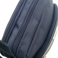 Carica l&#39;immagine nel visualizzatore di Gallery, COVERI borsello uomo borsa tracolla sport nylon nero blu tessuto casual piccolo