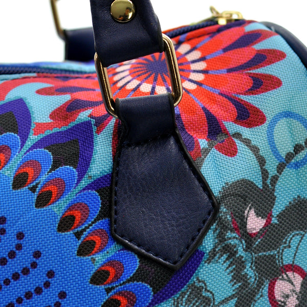 GM Bauletto nuova tracolla donna borsa borsetta fantasia colorata fiori estiva