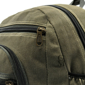 Zaino canvas tessuto tela campeggio viaggio sport trekking escursione militare