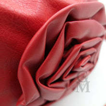 Carica l&#39;immagine nel visualizzatore di Gallery, Borsa LUISA pelle morbida sacco semplice casual passeggio zip fiori rose ricamo