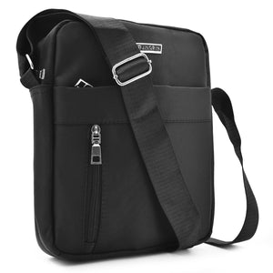 JUNPIN borsello uomo borsa tracolla sport nylon nero tessuto casual grande nuovo