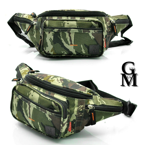 GM marsupio uomo mimetico militare vita spalla softair camouflage casual viaggio