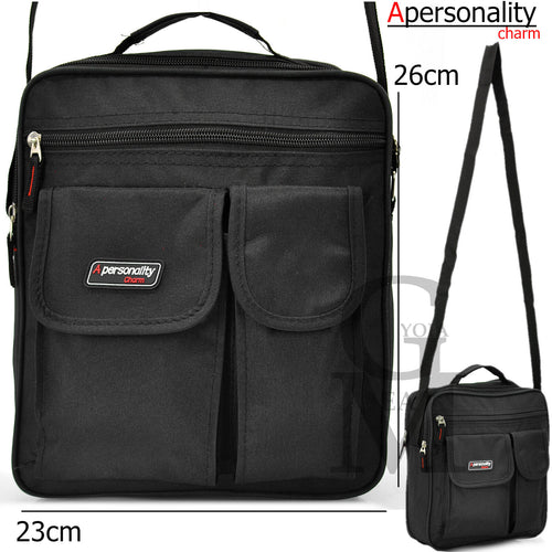 Borsa originale borsello uomo tracolla grande porta cellulare lavoro nero ipad