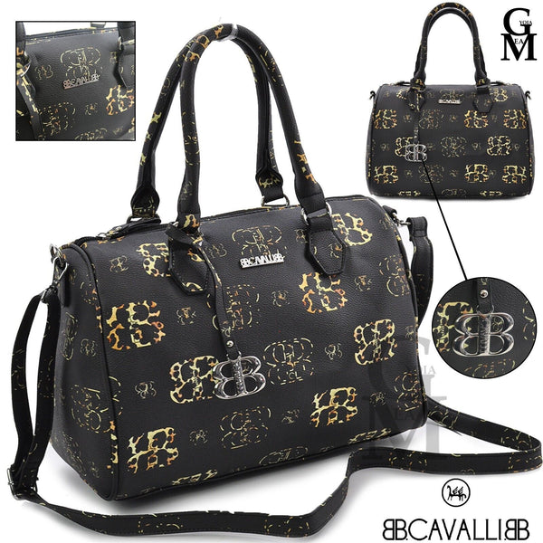 Borsa firmata BB CAVALLI donna tracolla bauletto fantasia leopardata animalier