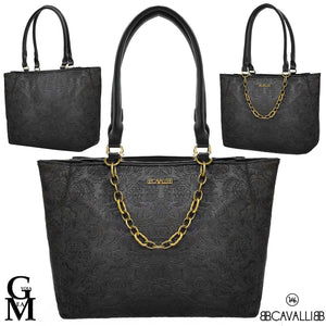 Borsa firmata B. Cavalli italia donna originale elegante stile ricamata floreale