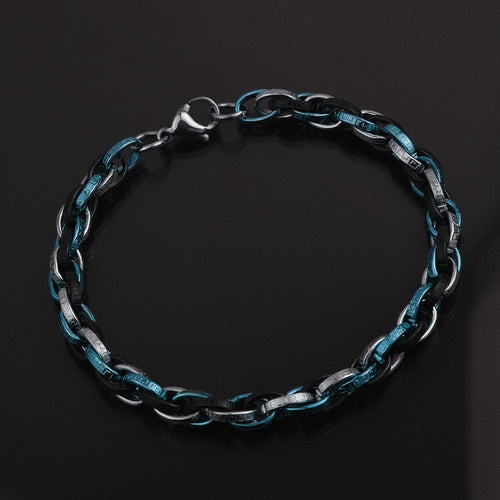 bracciale la notte ice gyoiamea linea lusso gioiello acciaio inox uomo scatola