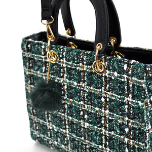 Borsa Gyoiamea La Zoe in tessuto TWEED