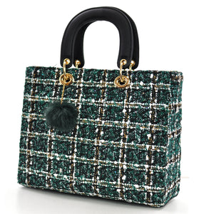 Borsa Gyoiamea La Zoe in tessuto TWEED